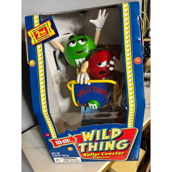 Vintage 2002 M&M’s Wild Thing Roller Coaster Candy Dispenser 2nd Edition Sealed - Picture 6 of 14